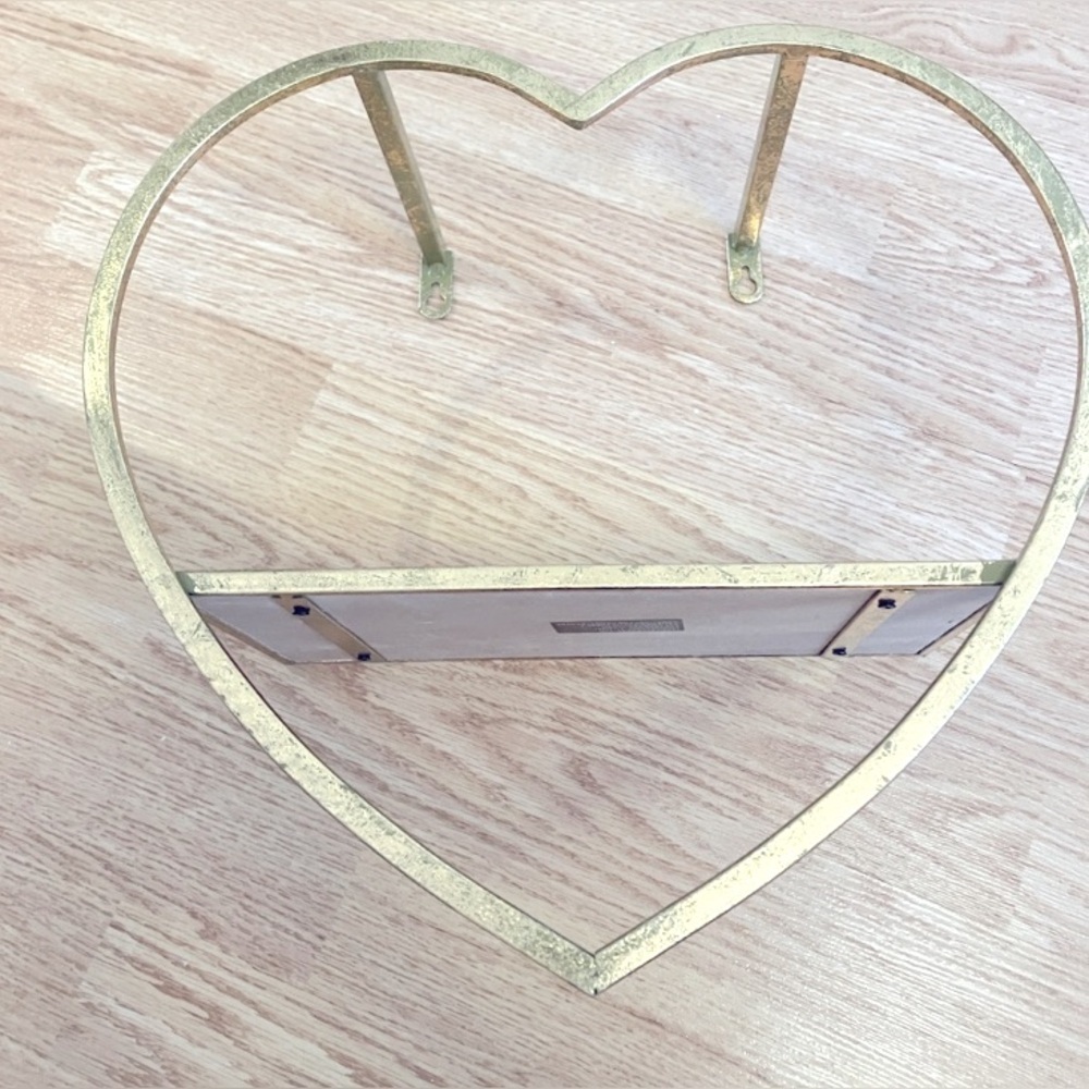 SOLD - Homesense - Gold Heart Shaped Wall Shelf